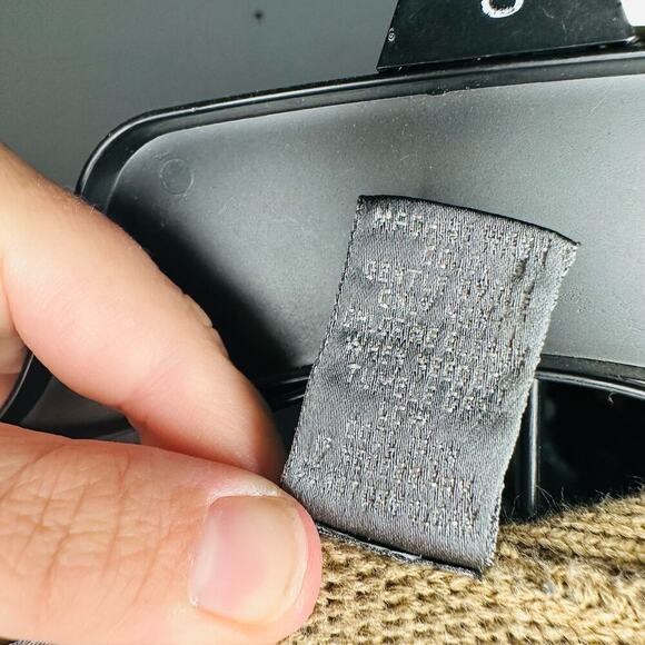 Oscar de La Renta Tan Button Front Classic Oversized Cardigan Sweater Size M - Picture 7 of 9